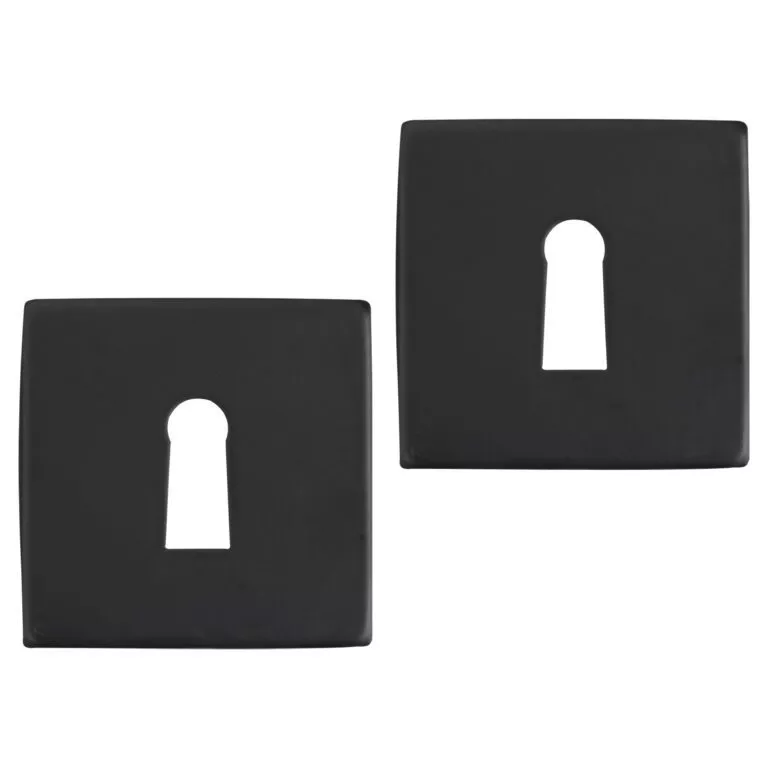 Differnz | Rozet met Sleutelgat | Zwart | Vierkant | 52x52mm