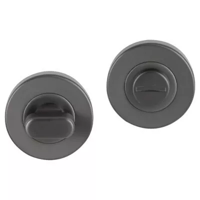 Differnz | WC Rozet | Gun Metal | Rond | 53mm