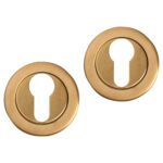 Differnz | Rozet met cilindergat | Goud | Rond | 53mm