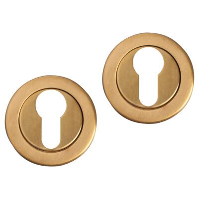 Differnz | Rozet met cilindergat | Goud | Rond | 53mm