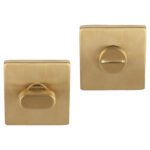 Differnz | Rozet met Toiletsluiting | Goud | Vierkant | 52x52mm