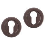 Differnz | Rozet met cilindergat | Brons | Rond | 53mm