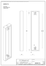 Formani | BM500PA | Deurgreep | mat roestvast staal