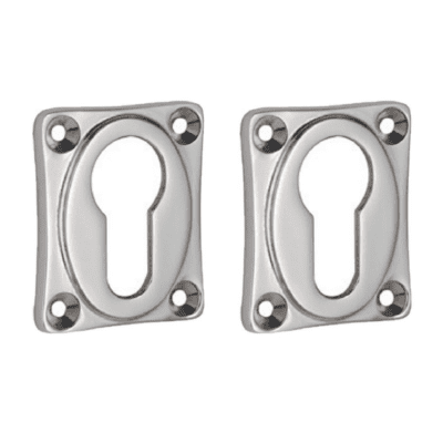 Cilinderrozet Ton met rechthoekig rozet nikkel glans