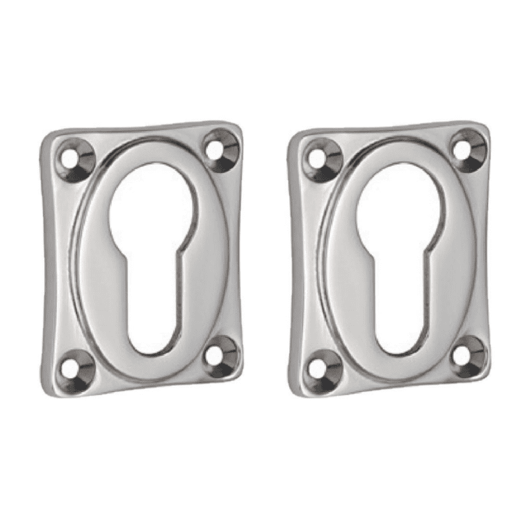 Cilinderrozet Ton met rechthoekig rozet nikkel glans