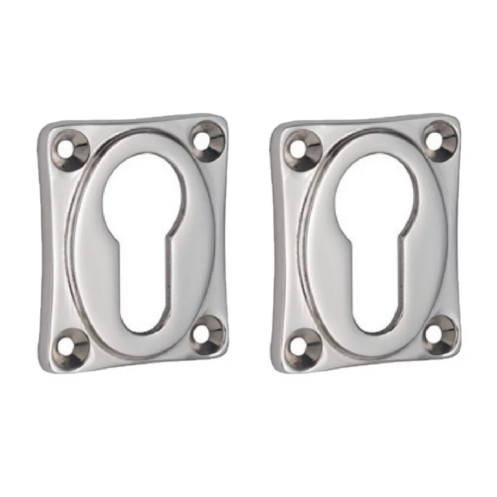 Cilinderrozet Ton met rechthoekig rozet nikkel glans