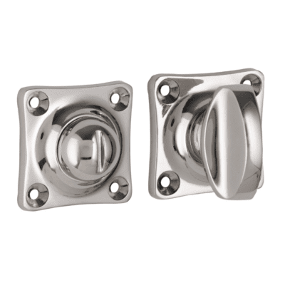 WC-sluiting Ton met vierkant rozet nikkel glans