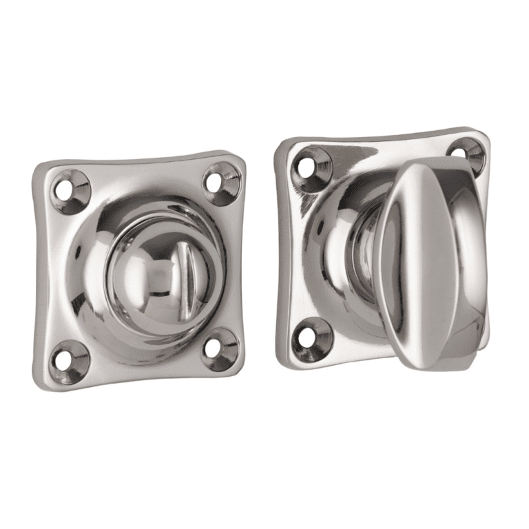 WC-sluiting Ton met vierkant rozet nikkel glans