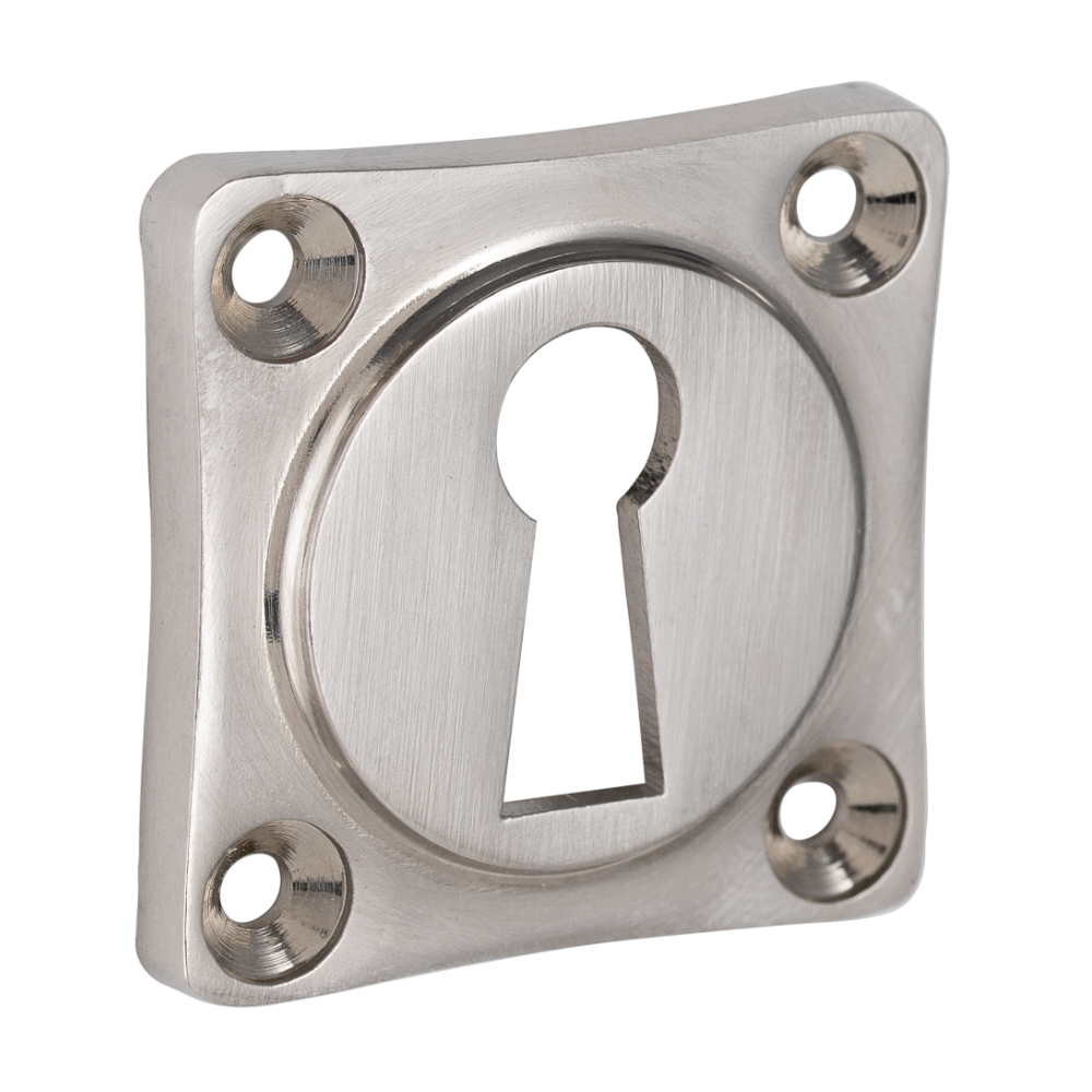 Sleutelrozet Ton met vierkant rozet nikkel mat