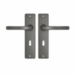 Deurkrukken | Edge kruk Blok | SL55 | Gun metal | Antraciet grijs