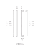 Formani | LSQ1045 NP | Deurgreep | mat roestvast staal