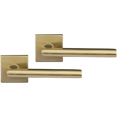 Differnz | Den haag deurkruk | vierkant rozet | goud