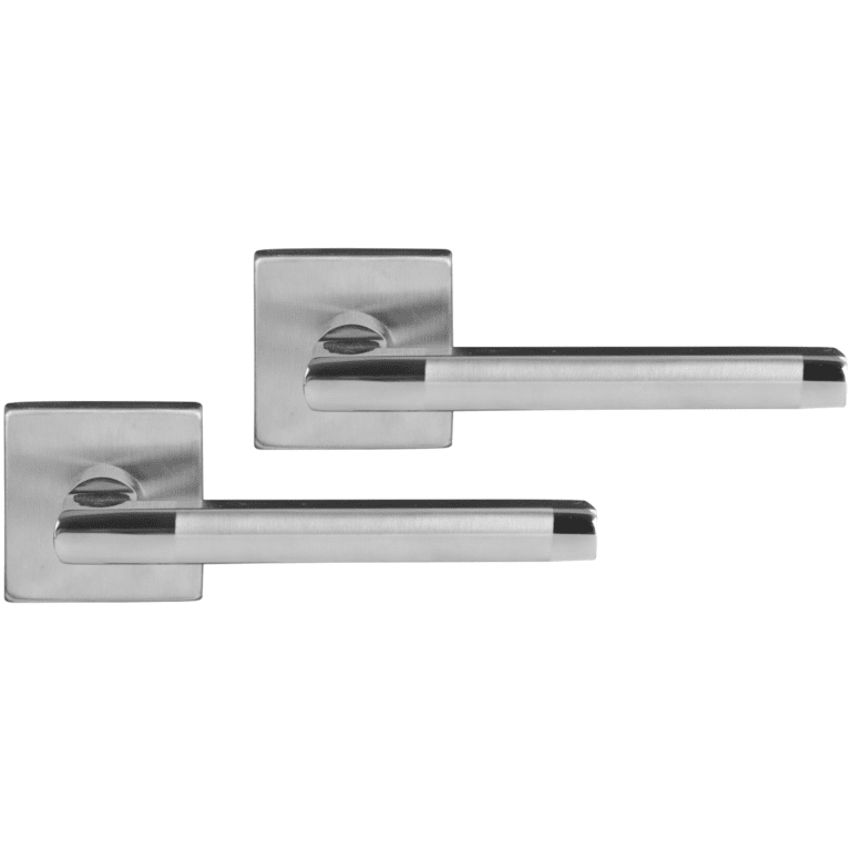 Differnz | Den haag deurkruk | vierkant rozet | chroom
