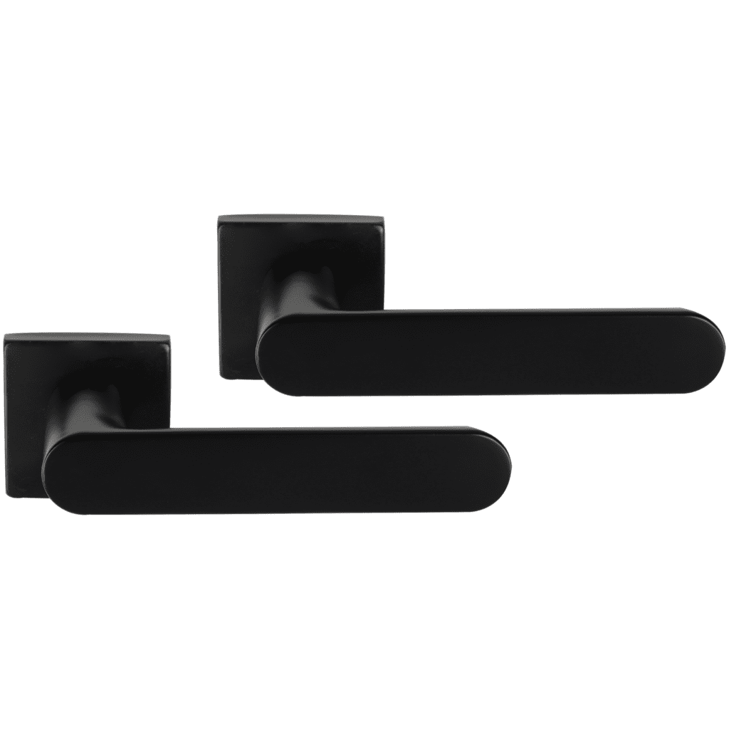 Differnz | Eindhoven deurkruk | vierkant rozet | zwart