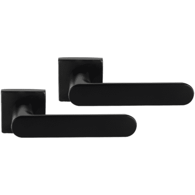 Differnz | Eindhoven deurkruk | vierkant rozet | zwart