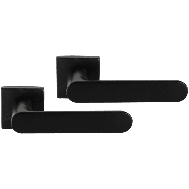 Differnz | Eindhoven deurkruk | vierkant rozet | zwart
