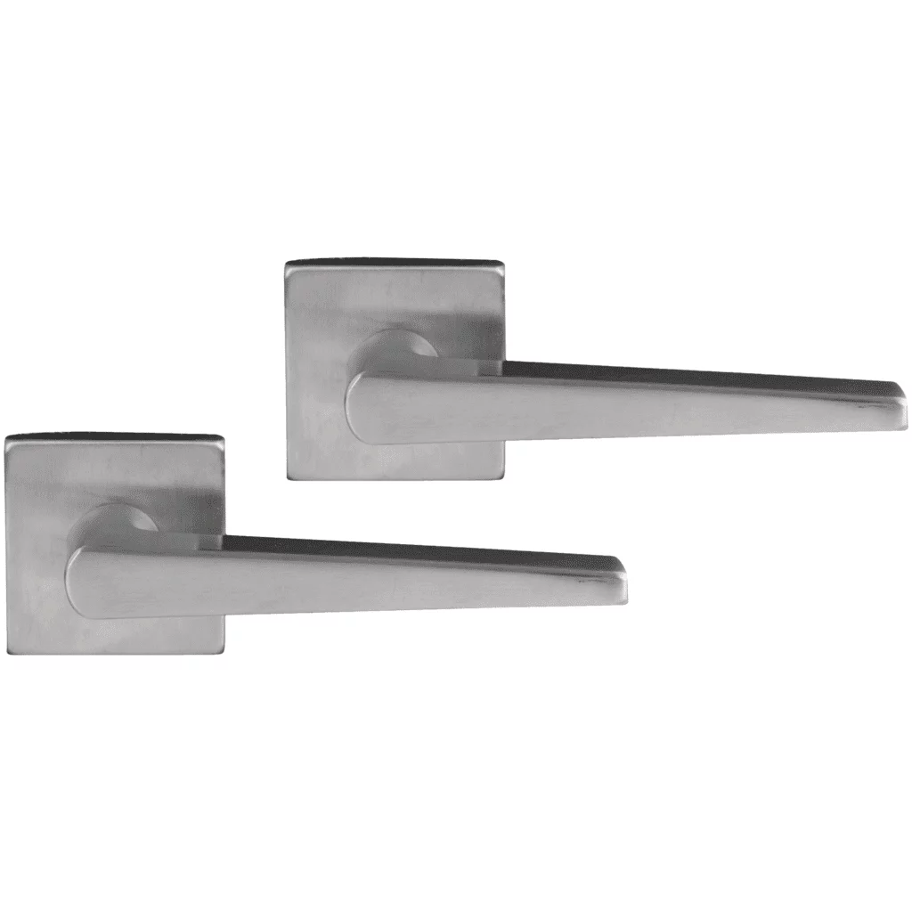 Differnz | Rotterdam deurkruk | vierkant rozet | mat chroom