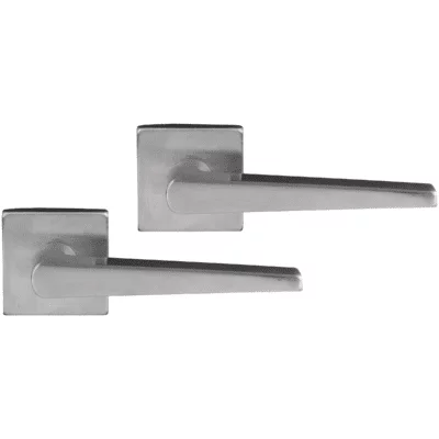 Differnz | Rotterdam deurkruk | vierkant rozet | mat chroom