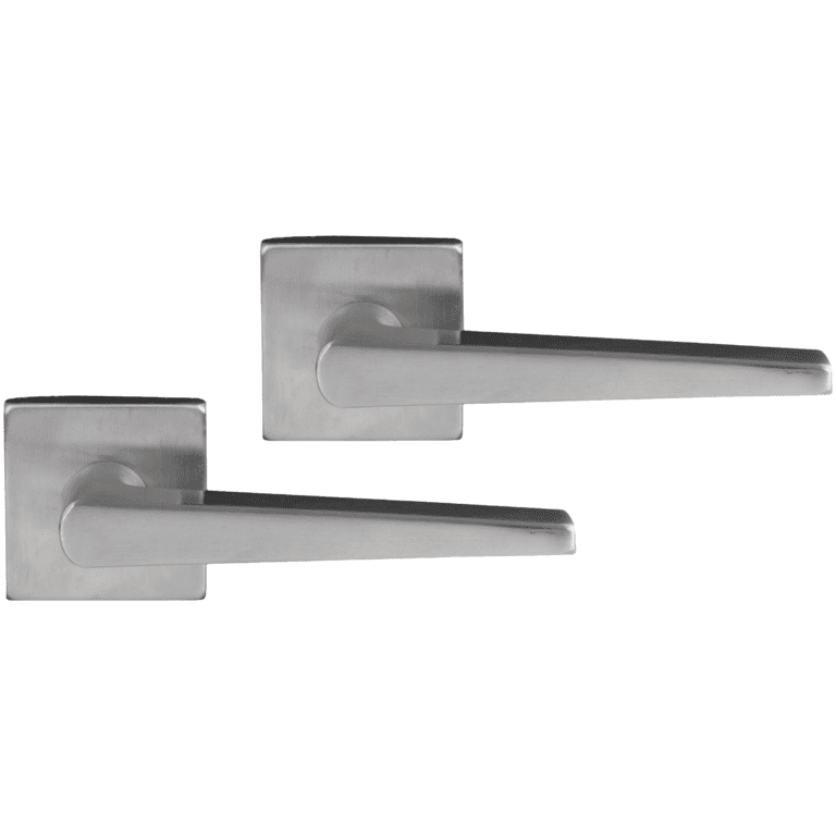 Differnz | Rotterdam deurkruk | vierkant rozet | mat chroom