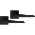 Differnz | Rotterdam deurkruk | vierkant rozet | zwart