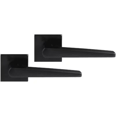 Differnz | Rotterdam deurkruk | vierkant rozet | zwart