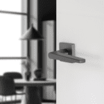 Differnz | Rotterdam deurkruk | vierkant rozet | gun metal