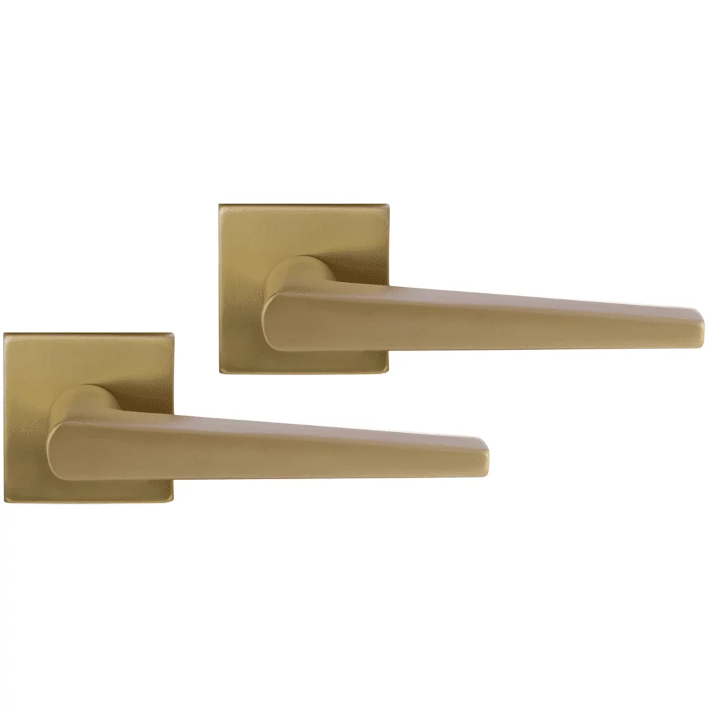 Differnz | Rotterdam deurkruk | vierkant rozet | goud