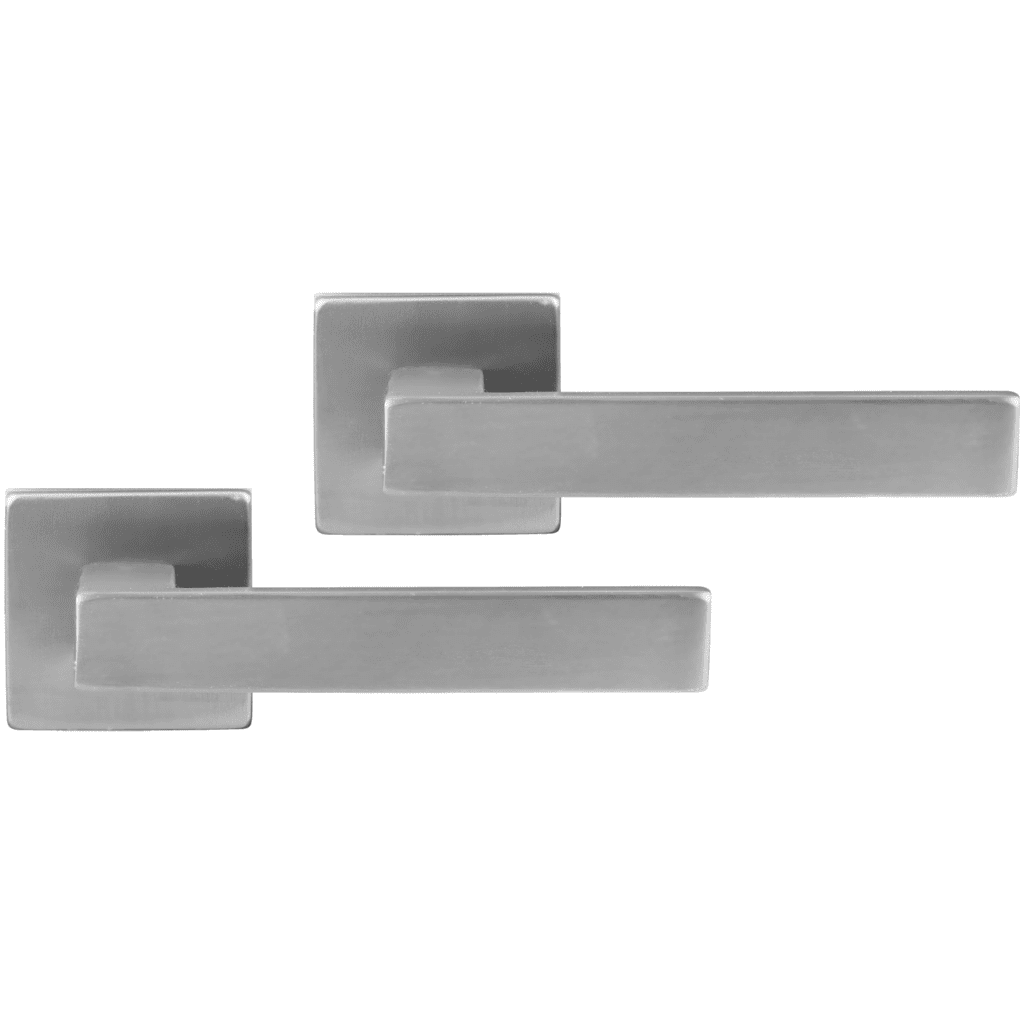 Differnz | Tilburg deurkruk | vierkant rozet | mat chroom