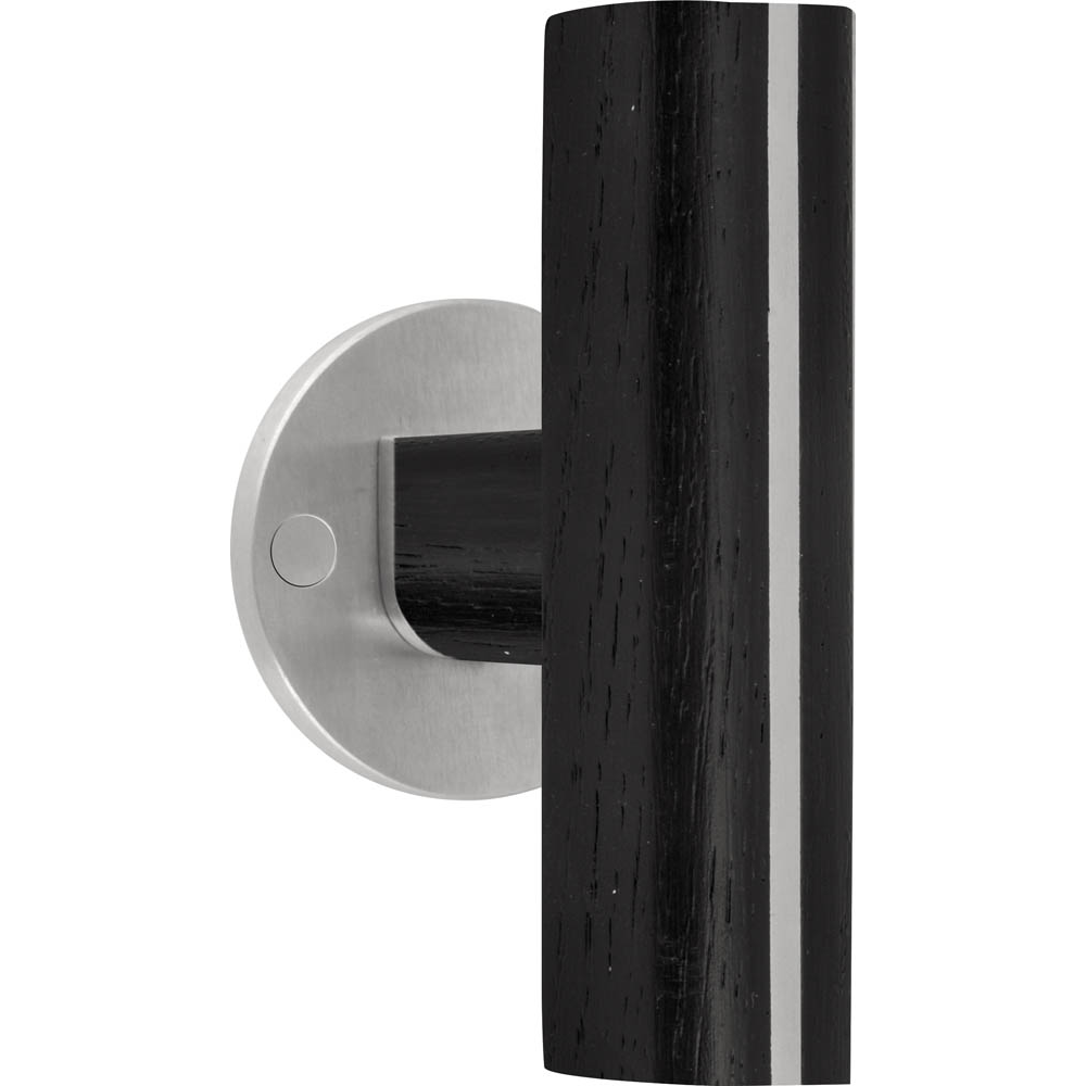 Formani | Deurkruk | Piet Boon | PBT22/50 | mat roestvast staal/ eikenhout zwart