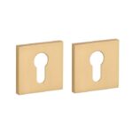 STILE | Cilinderrozetten | 53x53x7mm | Mat goud