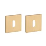 STILE | Sleutelrozetten | 53x53x7mm | Mat Goud