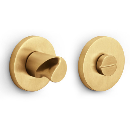 FORMANI | toiletgarnituur PVD mat goud | Zaha Hadid | ELEEZ | ZHWC53