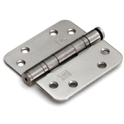 Dulimex Kogellagerscharnier ronde hoeken 89x89 mm RVS Platkop