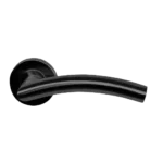 Formani | Deurkruk BASIC LBIV-19 op ronde rozet | Zwart mat